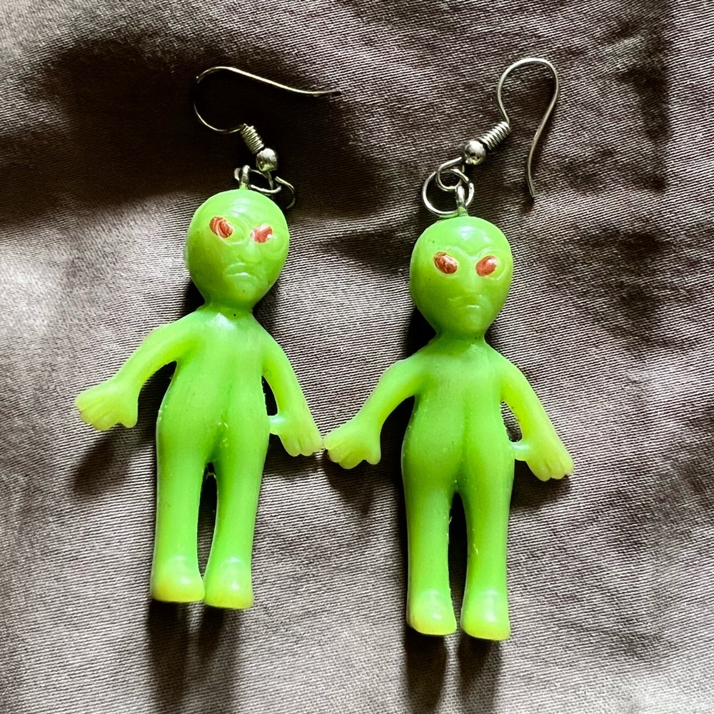 Alien earrings